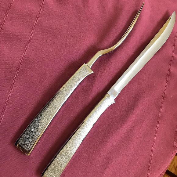 Vintage  carving set knife and fork lk new - Picture 1 of 3